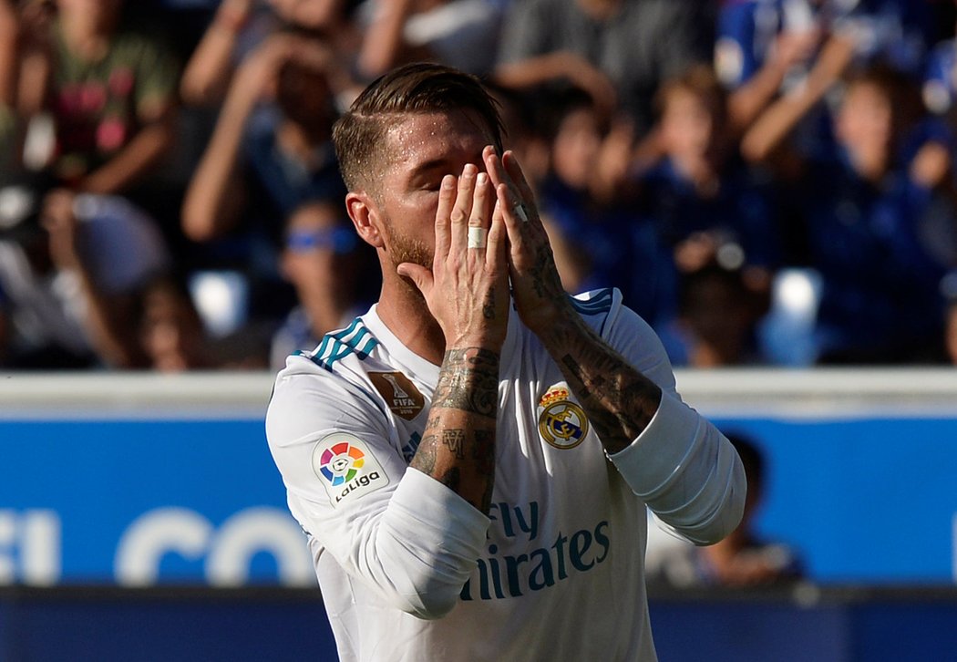 Zklamaný kapitán Realu Madrid Sergio Ramos