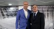 Zinedine Zidane a prezident Realu Madrid Florentino Pérez