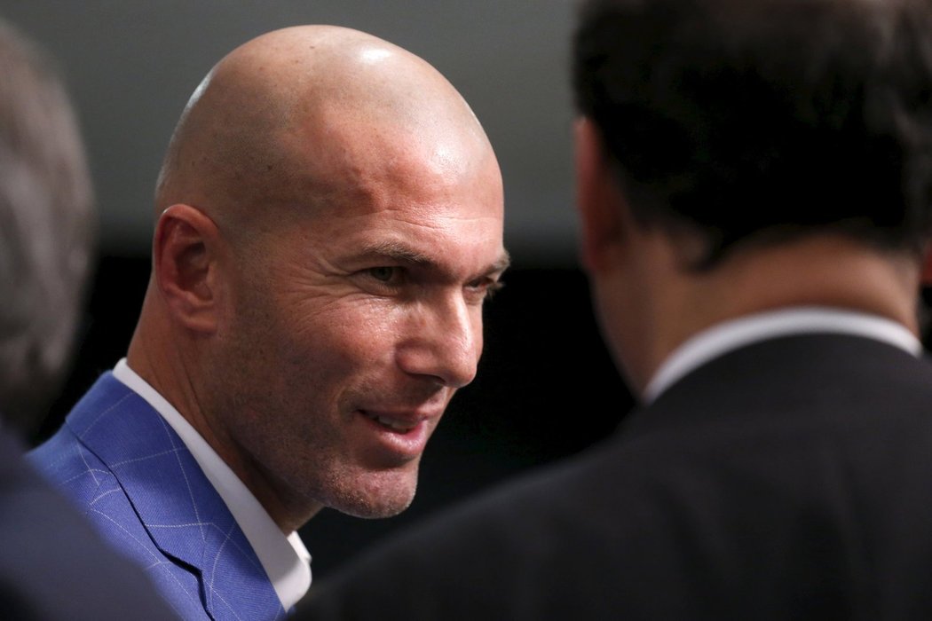 Zinedine Zidane krátce po jmenování trenérem Realu Madrid