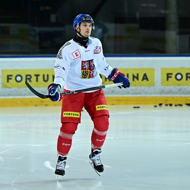 Kristian Reichel na reprezentačním tréninku Kristian Reichel na reprezentačním tréninku