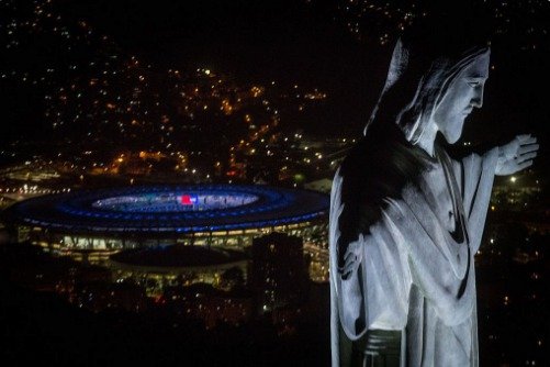 Pohled na olympijský stadion v Rio de Janeiru