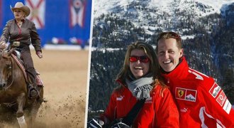 Nezapomínám, komu za to vděčím. Manželka Schumachera zahání smutek na rodeu Nezapomínám, komu za to vděčím. Manželka Schumachera zahání smutek na rodeu