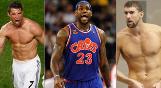 TOP 10 sportovců v NEJ kondici: Vydrží víc Ronaldo, LeBron, či Phelps?