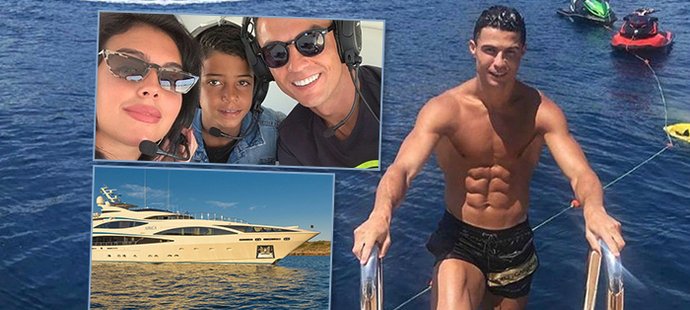 Takhle si luxusní dovolené užívá fotbalová superstar Cristiano Ronaldo na své jachtě