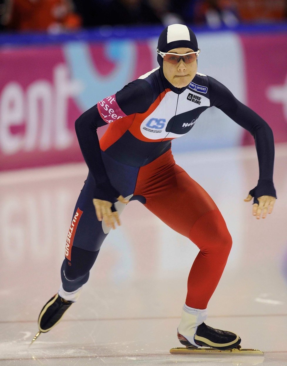 Karolína Erbanová na startu pětistovky vícebojařského mistrovství Evropy, první závod Češka vyhrála