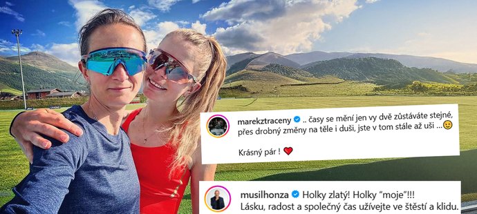 Spousta srdíček pro šťastný pár rychlobruslařek: Gratulovaly celebrity i soupeřky