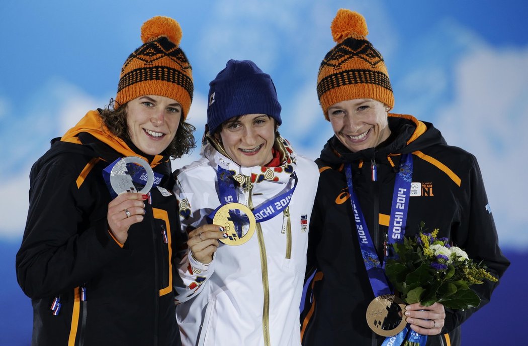 Martina Sáblíková vybojovala zlatou medaili ze závodu na 5000 metrů