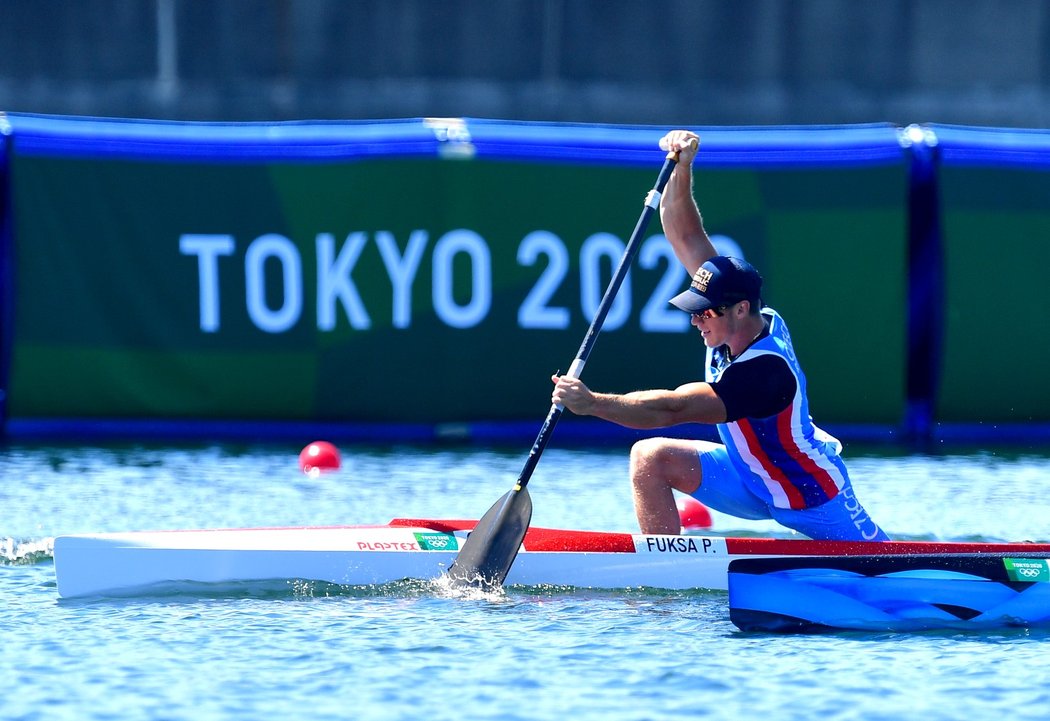 Petr Fuksa během olympijského závodu C na 1000 metrů