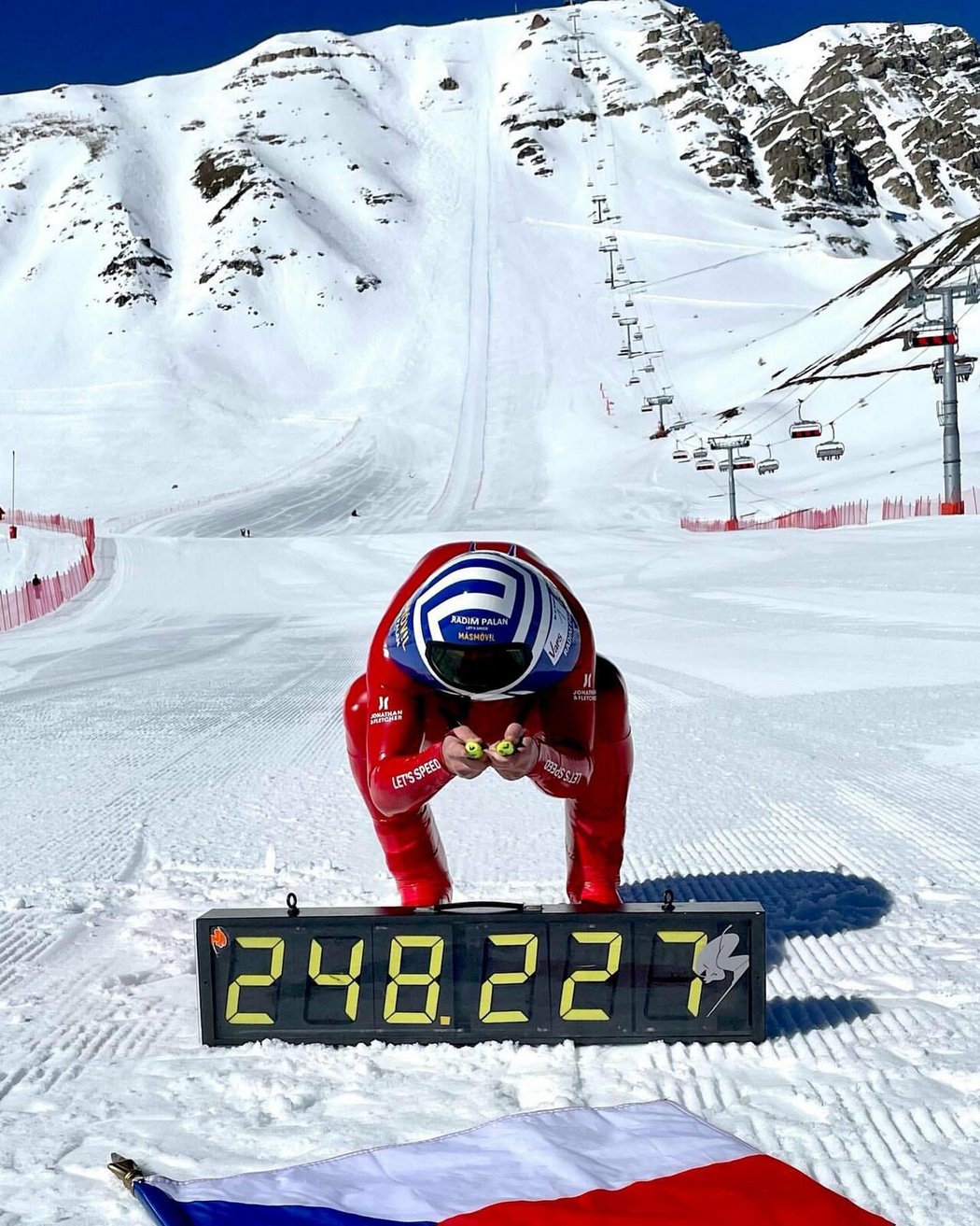Radim Palán vytvořil nový český rekord v rychlostním lyžování