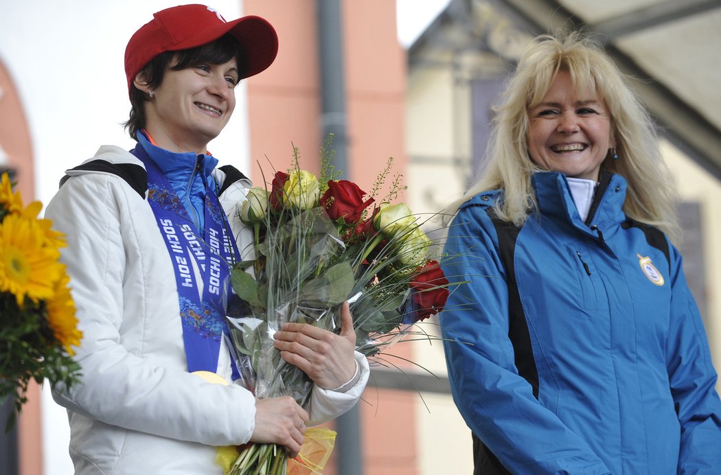 Martina Sáblíková spolu s maminkou Evou