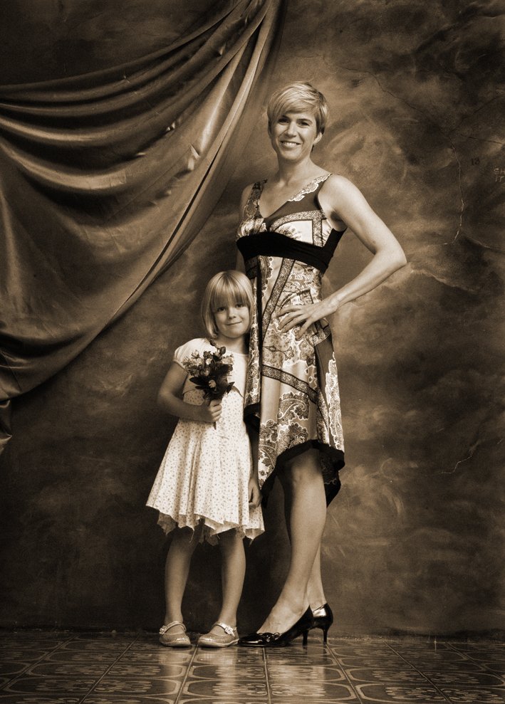 Kateřina Neumannová s dcerou.