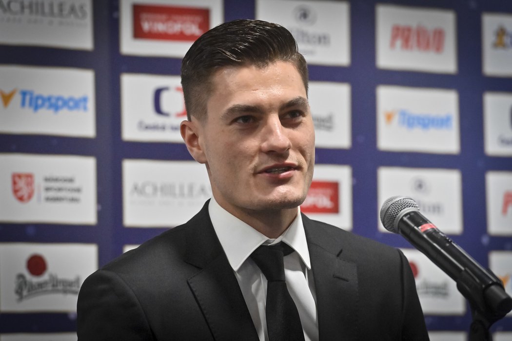 Patrik Schick na vyhlášení Sportovce roku