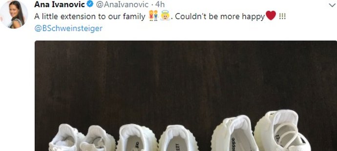 Slavný sportovní pár Schweinsteiger a Ivanovičová čeká dítě