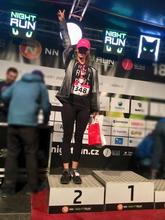 Andrea Součková si Night Run v Ostravě užila.