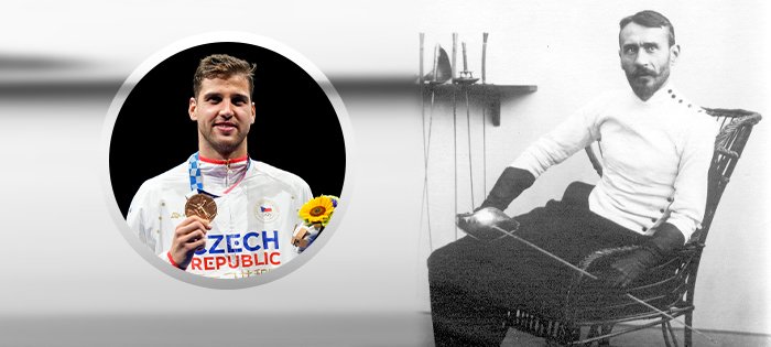 Alexander Choupenitch a Vilém Goppold z Lobsdorfu. Dva šermíři, kteří získali pro Čechy medaili z olympijských her, jejich úspěchy dělilo 113 let.