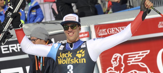 Ramon Zenhäusern si na Slovinsku vyjel premiérové vítězství v klasickém slalomu