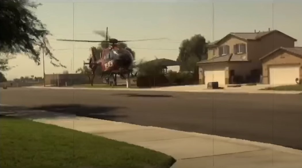 Po vážném pádu při tréninku musel pro Sky Brownovou přiletět záchranářský vrtulník