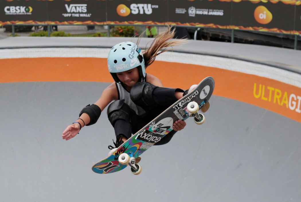 Jedenáctiletá skateboardistka Sky Brownová, jež by se mohla stát příští rok v Tokiu nejmladší britskou olympioničkou v historii, měla minulý týden vážný pád na rampě