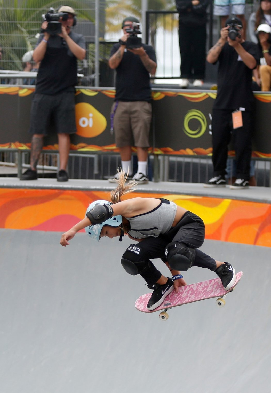 Jedenáctiletá skateboardistka Sky Brownová, jež by se mohla stát příští rok v Tokiu nejmladší britskou olympioničkou v historii, měla minulý týden vážný pád na rampě