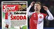 Fotbalový útočník Milan Škoda se v jarní části za Slavii trápí