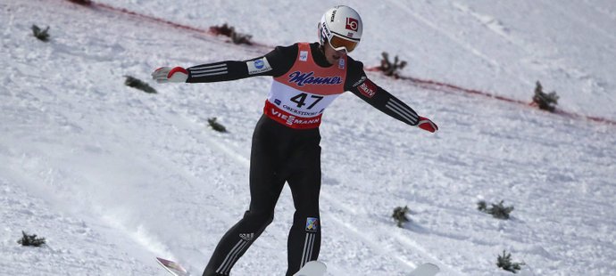 Norský skokan Daniel Andre Tande na MS v letech na lyžích