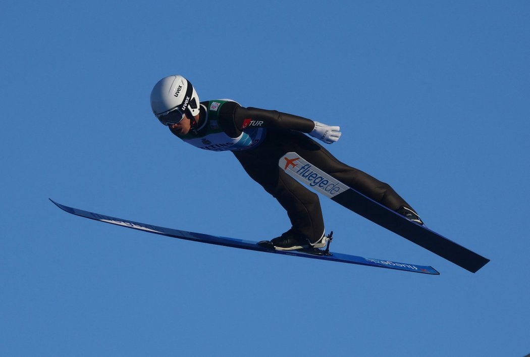 Filip Sakala v kvaifikačním skoku na Turné čtyř můstků v Garmisch-Partenkirchenu