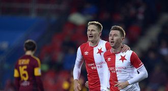 CELÝ SESTŘIH: Slavia - Dukla 5:0. Debakl řídili Zmrhal se Škodou