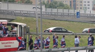 Zastávka na znamení. Rozjetí Slováci močili před "vítězným" autobusem