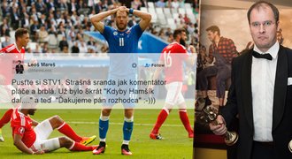 Tyč! Ruka, to bola ruka! Slovenský komentátor opět řádí, bavil se i Mareš