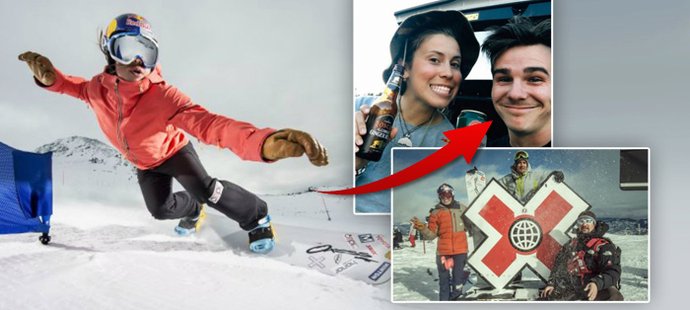 Česká olympijská vítězka ve snowboardu Eva Samková a její tým, kde figuruje i její přítel Jakub