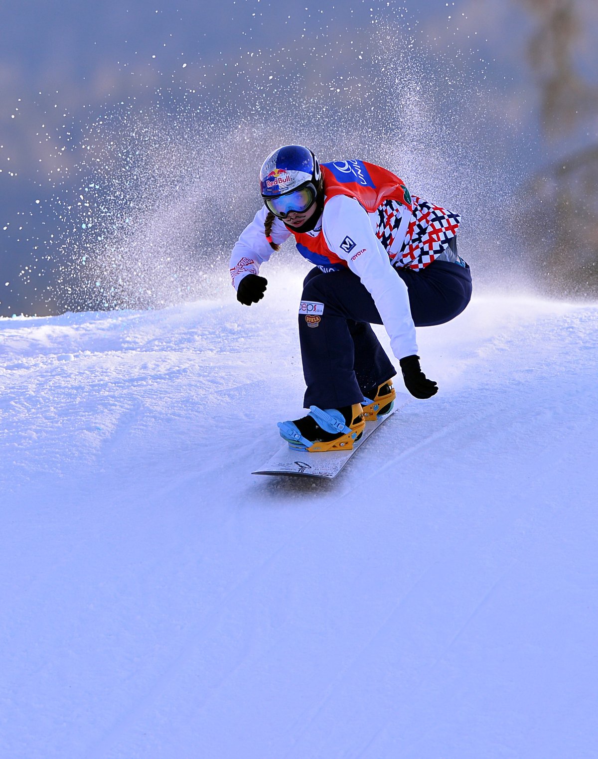 2015. Eva Samková při závodech na MS v akrobatickém lyžování a snowboardingu v rakouském Kreischbergu.