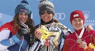 Boží Ester. Ledecká na MS ovládla obřím slalom a má zlatou medaili