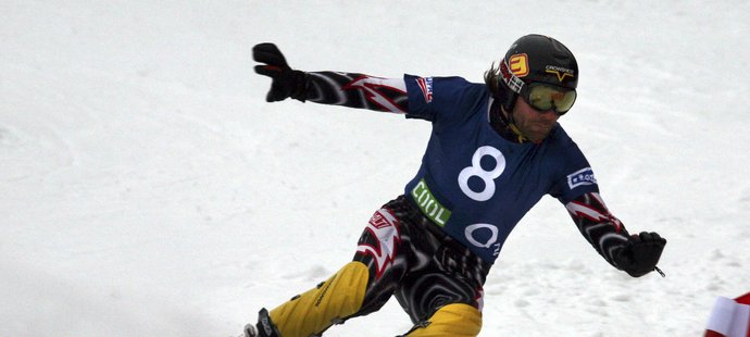 Český snowboardista Petr Šindelář.