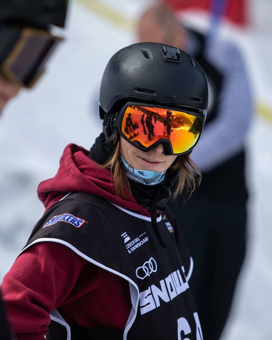 Česká snowboardistka Šárka Pančochová na Snowjamu ve Špindlerově Mlýně