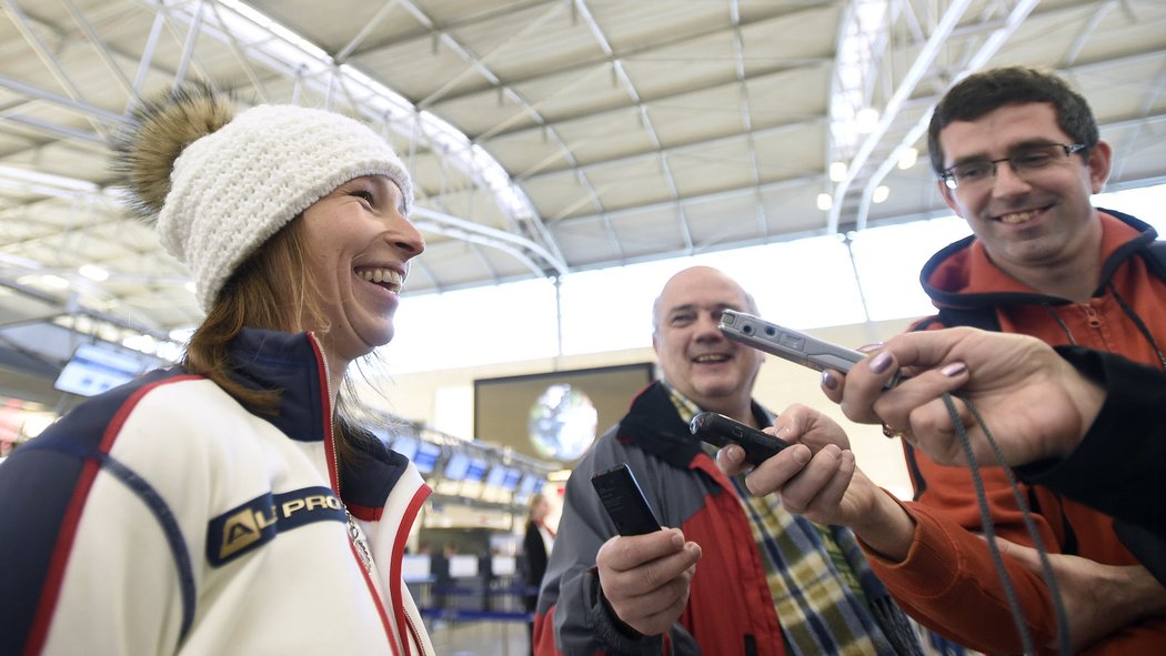 Snowobardistka Šárka Pančochová odletěla na svou třetí olympiádu s dobrou náladou.