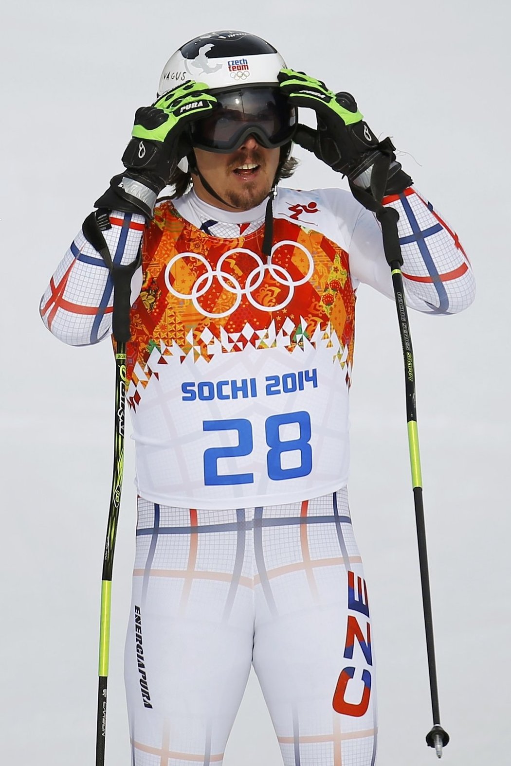 Ondřej Bank v prvním kole obřího slalomu vyhlásil útok na medaili, když zajel druhý nejrychlejší čas