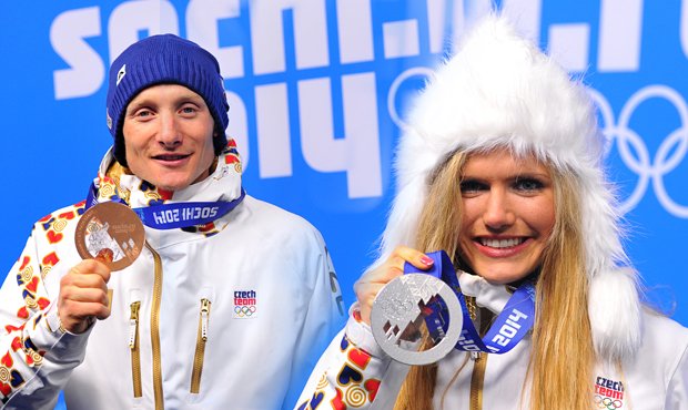 Ondřej Moravec a Gabriela Soukalová přebrali bronzovou, resp. stříbrnou medaili