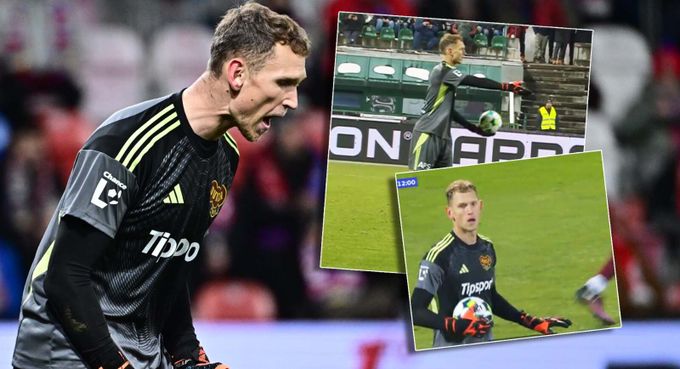 Gólman Dukly držel balon 21 sekund. Sudí Radina jen koukal, měl nařídit roh pro Spartu Gólman Dukly držel balon 21 sekund. Sudí Radina jen koukal, měl nařídit roh pro Spartu