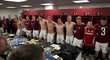 V kabině Sparty to po vítězném derby pořádně žilo V kabině Sparty to po vítězném derby pořádně žilo