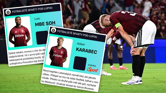 ZNÁMKY Sparty: Kapitán bez klidu, obávaný střelec nedává góly. Posila zahrála nadprůměrně ZNÁMKY Sparty: Kapitán bez klidu, obávaný střelec nedává góly. Posila zahrála nadprůměrně