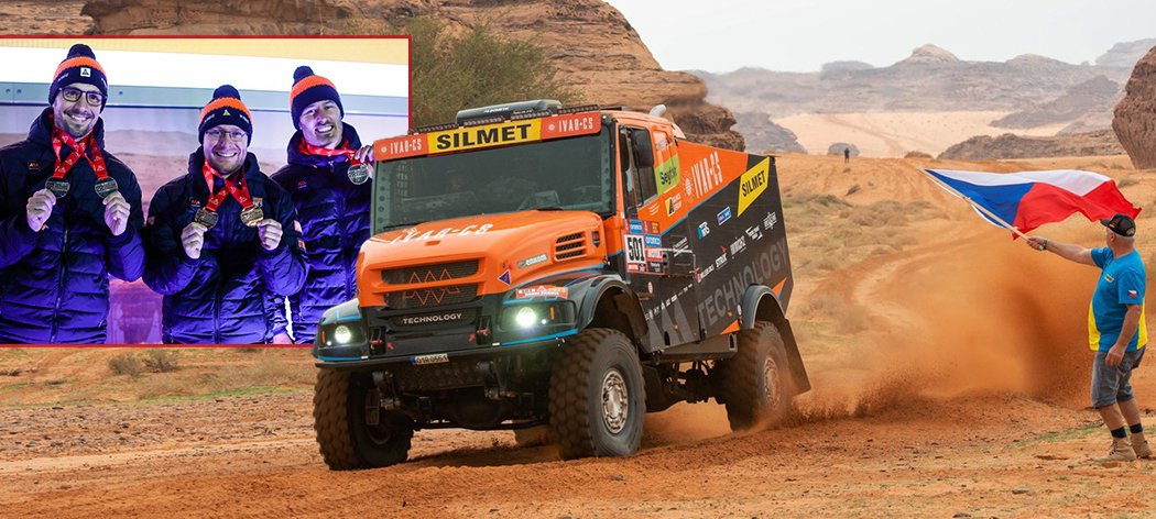 Tým a kamion Martina Macíka na Dakaru 2023