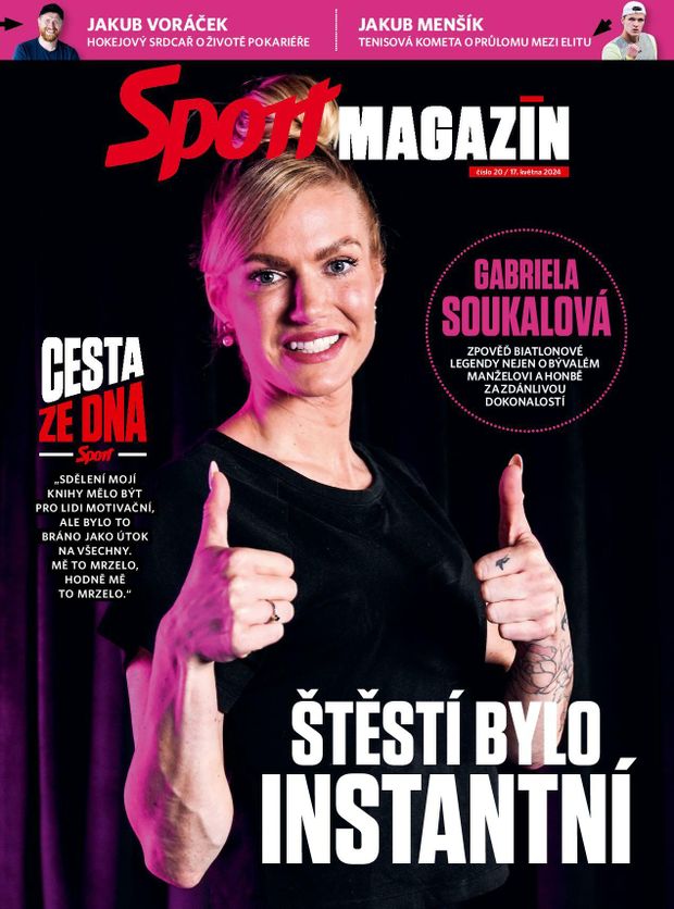 Titulní strana Sport Magazínu, pátek 17. května 2024 Titulní strana Sport Magazínu, pátek 17. května 2024