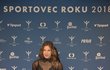 Ester Ledecká zvolila na vyhlášení ankety Sportovec roku elegantní rafinované šaty s krajkou