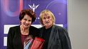 Heleně Fibingerové přišel poblahopřát i její kamarád Karel Vágner
