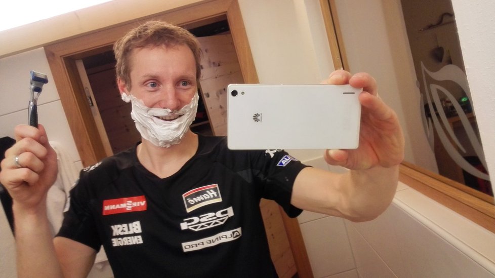 Ondřej Moravec a jeho selfie na téma: &#34;Jak se chystám na Sportovce roku&#34;