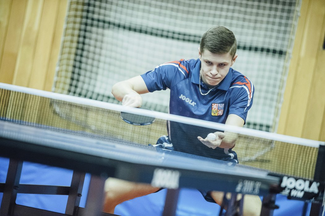 Tomáš Polanský, jedna z největších nadějí českého stolního tenisu