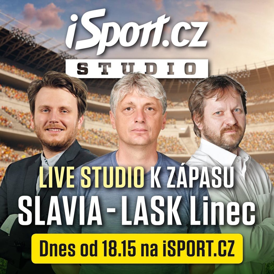 Studio iSport.cz k utkání Slavia - LASK Linec