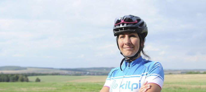 Katarína Ludvíková, cyklistická patronka aplikace Superlife a členka Kilpi Teamu.