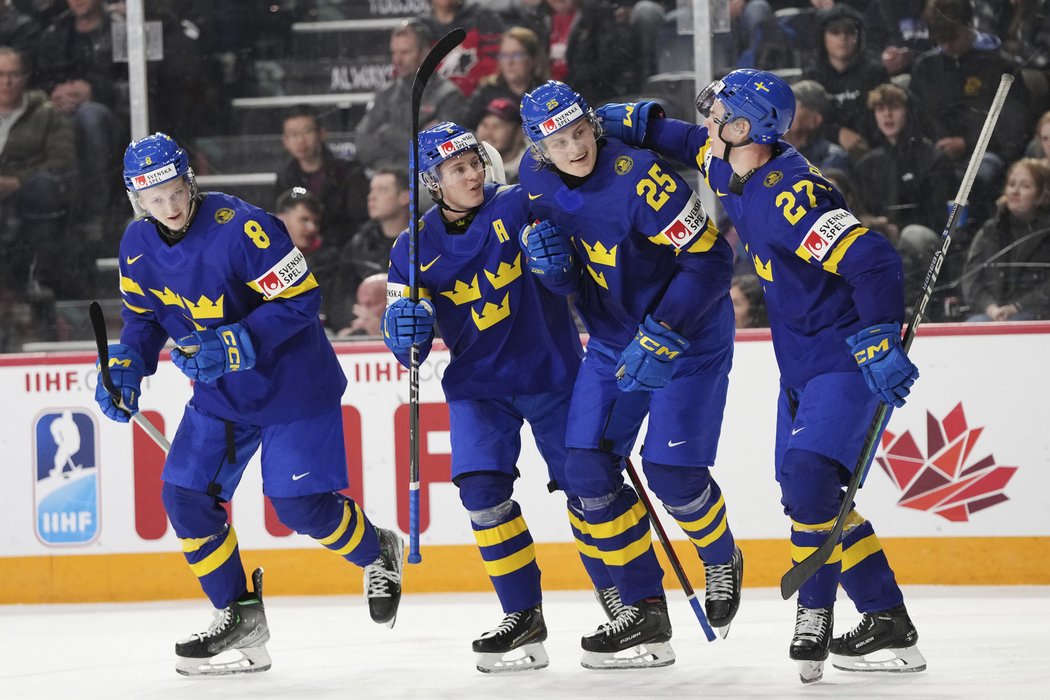Švédská radost v utkání proti Rakousku