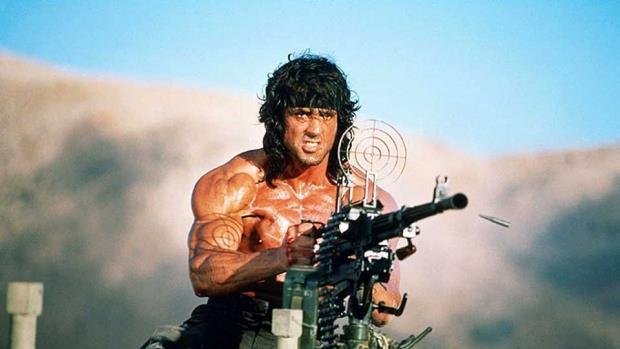 Sylvester Stallone v roli válečníka Ramba